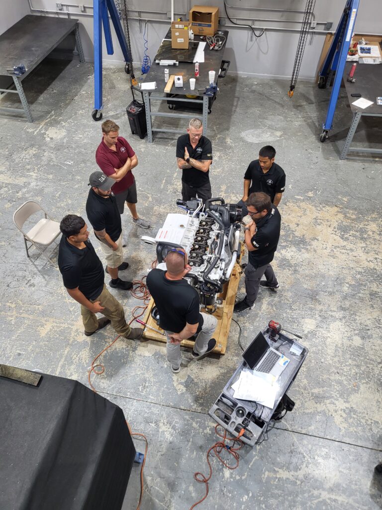 Hands-on CAT C7 engine diagnostics training